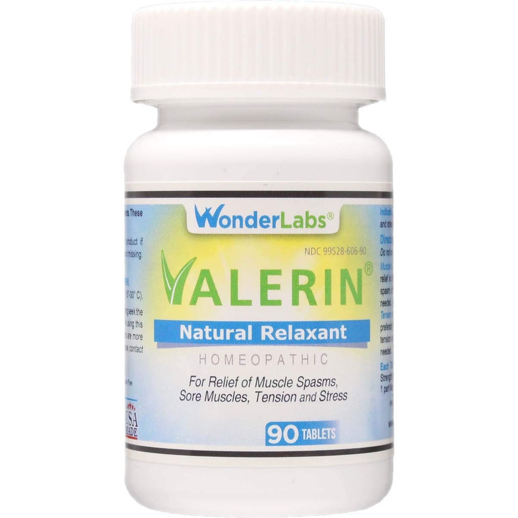 Valerian Natural Relaxant für Tension Relief, Stress Relief, Leg Cramp Relief und andere Muskelkrämpfe Magnesium, Passion Flower, & Valerian Root Muscle Relaxant - (90ct)