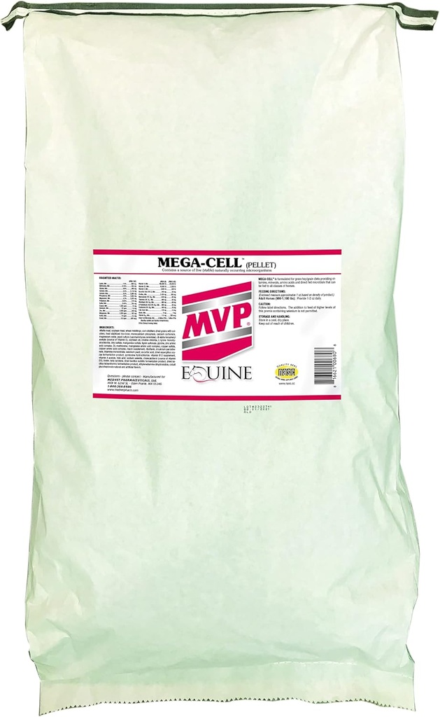 Mega-Cell (sac de 50 livres) Vitamine équilibrée et soutien minéral pour chevaux