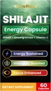Shilajit Capsules, High Grade Shilajit aus Himalaya, Abundant Fulvic Acid & 85+ Trace Minerals, Glutenfrei, Ohne Zusatz von Zucker Shilajit Kapseln für Männer und Frauen