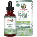 MARYRUTH'S Organic Holy Basil Leaf Liquid Drops | 590mg Tulsi Holy Basil Herbal | Antioxidant | Digestive & Cognitive Function | Vegan | CLP Certified | USDA Organic | Non-GMO | Sugar Free | 1 oz