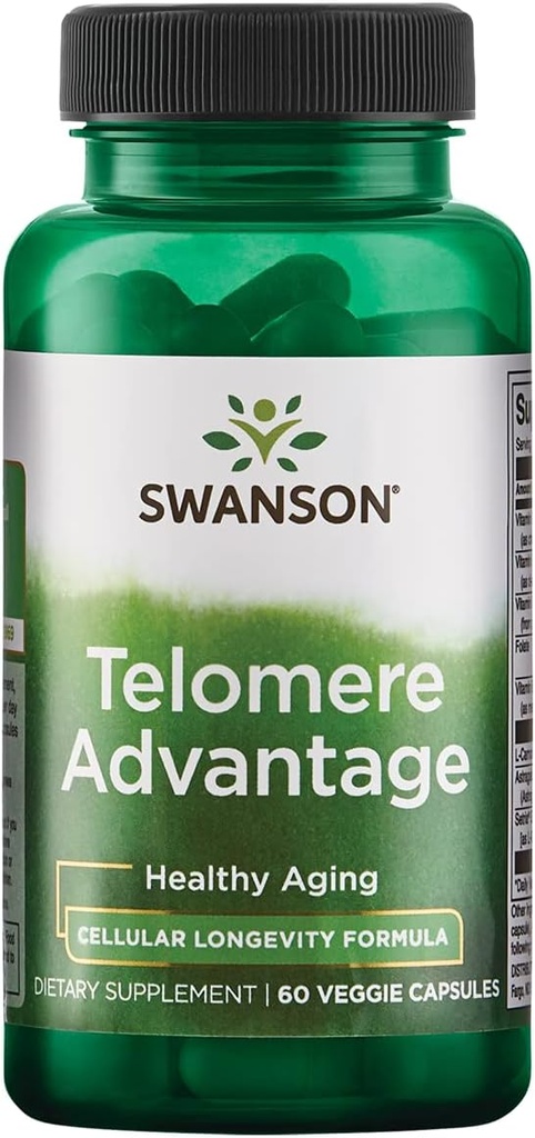 Swanson Telomere Vantaggio 60 capsule di veg
