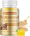 Nattokinase Supplement 8.000 FU(400mg) Pro Servieren, Hawthorn & Beet Root Extract, Nattokinase Gummies Traditionelle Natto Extract Quelle, 60 Zähler
