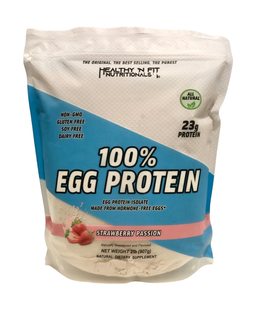 Sano N Fit 100% EGG PROTEIN- Fragola (12oz): Peptidi naturali PLUS proteine bianche al 100%. Naturalmente addolcito, Zero Carb, Keto, Paleo Friendly