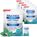 Mucinex InstaSoothe Sore Throat + Cough Relief Alpine Kräuter & Mint Flavor, Fast Acting, Cooling Comfort, Powerful Sore Throat Oral Pain Reliever, 40 Medicated Drops (40 Graf (Pack von 5))