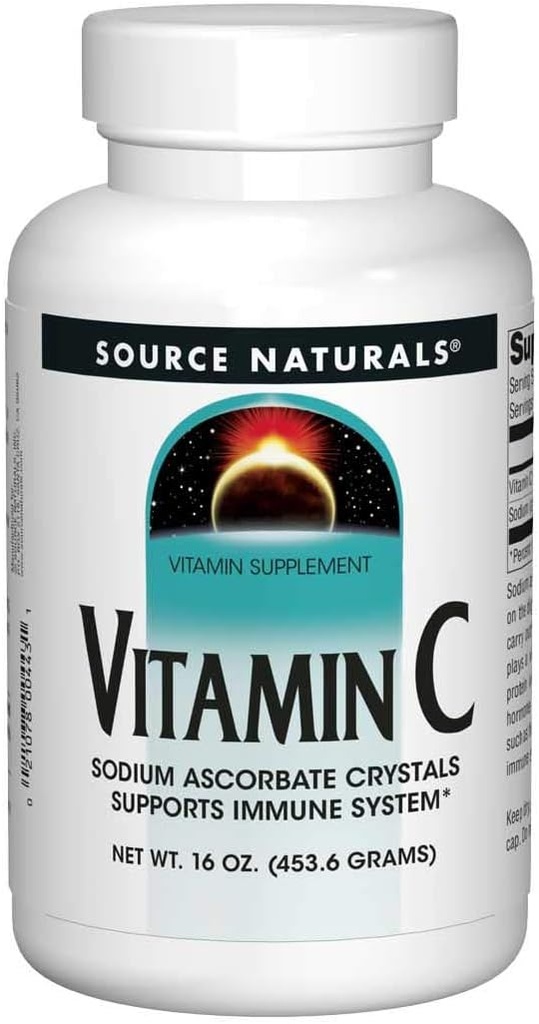 Quelle Naturals Vitamin C, Natrium Ascorbate Kristalle, unterstützt Immunsystem* - 16 Unzen