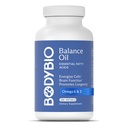 BodyBio Balance Oil - Vegan Omega 3 6 Supplemento – Olio di semi di Safflower e lino freddo – Supporta la funzione del cervello, la pelle sana, e Mood