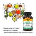 vita di campagna Betaine cloridrato con Pepsin, 600mg, 100 compresse, glutine certificato gratis