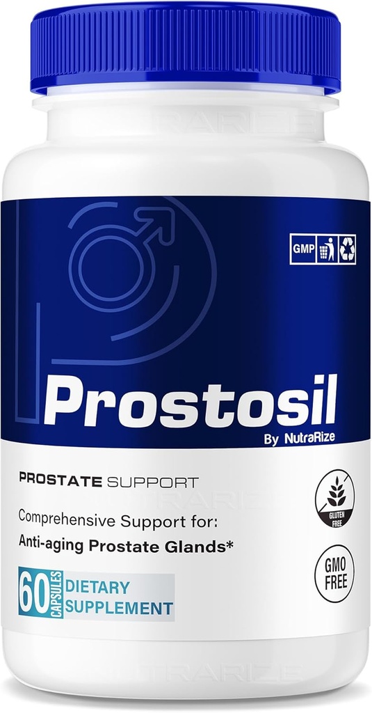 Capsule Prostosil, tutta la formula naturale per il supporto sanitario della prostata, supplemento di erbe di massima resistenza per il controllo e la salute generale, pillole di vitamina Prosto SIL recensione ufficiale (60 capsule)