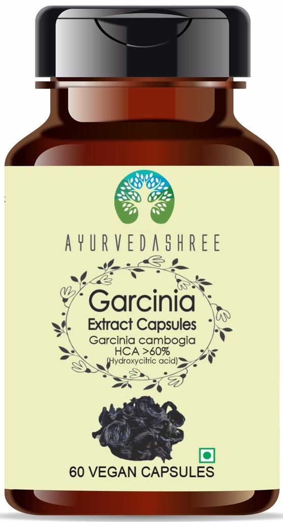 Estratto di Garcinia 500mg - 60 capsule vegetariane|Garcinia Cambogia| Tutto naturale | 100% vegano | senza glutine | Certificato GMP