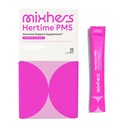 MIXHERS Hertime PMS - Supporta la salute ormonale per le donne - Supporta un ciclo mestruale sano - con minerali, radici di peonia, ginseng siberiano - Sugar-Free - 15 Bevande Packets - Raspberry Lemonade