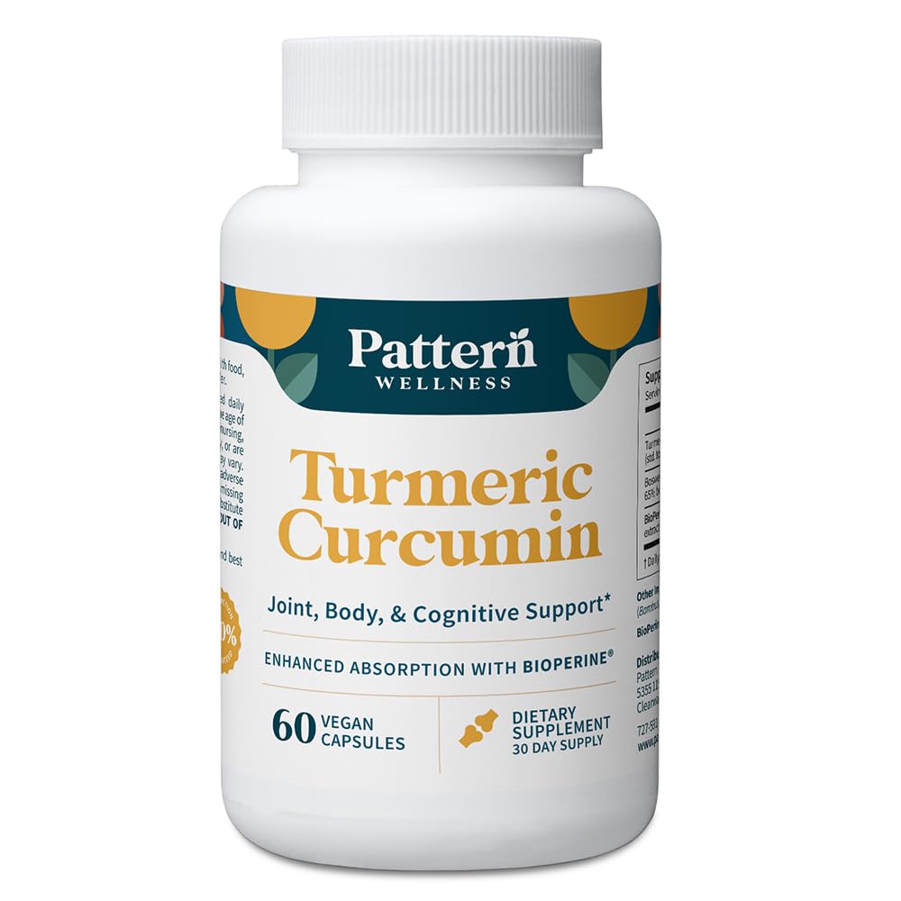 Modello Benessere Curcumina curcuma – 1300mg – 95% Curcuminoidi con BioPerine® Pepe Nero – Joint, Cognitive & Immune Support – Non-GMO, Gluten Free – 60 Capsule