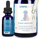 PranaPets Sinus Support Liquid Supplement pour animaux de compagnie