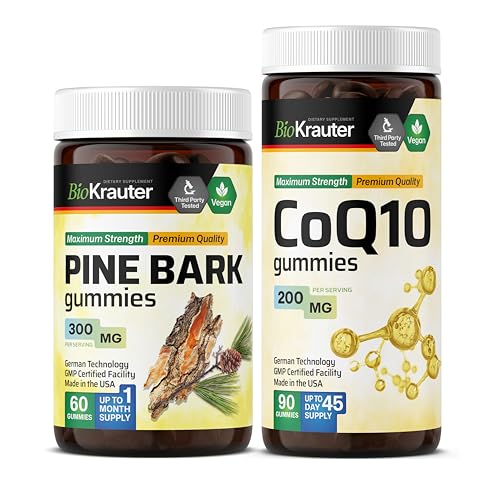 BIO KRAUTER Pine Bark 60 Gummi & CoQ10 90 Gummi
