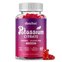 Kalium Citrate 1000mg Gummis, Kaliumergänzung für Erwachsene Frauen & Männer, Unterstützung Leg Cramps & Muskel Gesundheit, 60 Chewables