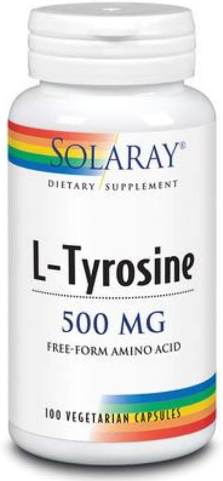SOLARAY L-Tyrosin Ergänzung, 500 mg | 100 Zähler