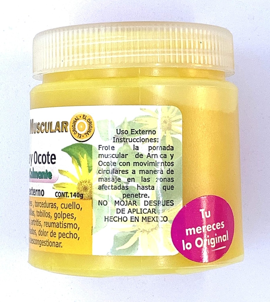 Muscle Pomade mit Kamille und Ocote Pine Extrakte 140grs.