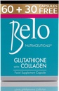 Belo Essentials Glutathione + Collagen Haut Whitening Kapseln 60 Kapseln Extra große Größe