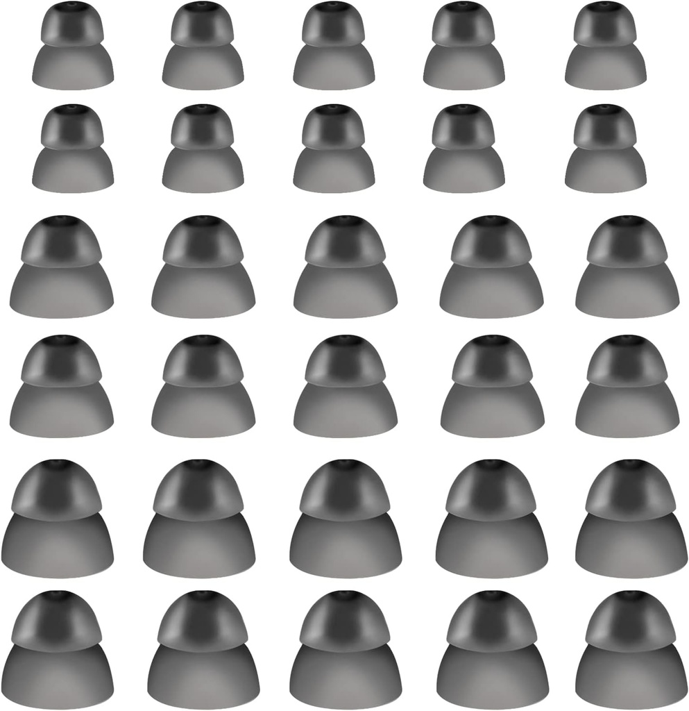 30 Stück Silikon Hörgerät Domes Hörgerät Gehörhilfe Ohr Domes Hörgerät Power Domes Ohr Spitzen für Überschall sicher fit Stil RIC RITE und Open Fit BTE Hörgerät (Large, Medium, Small)