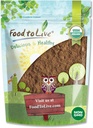 Food to Live Bio Red Reishi Poudre de champignons, 1,5 livres – Tous les superaliments végétaliens naturels pour l'immunité et le bien-être holistique. Riche en antioxydants et nutriments. Non OGM. 100% Pure. Parfait pour les smoothies.