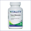 Vitality Trace Minerals + Chlorella – 30 giorni/Capsules- Canadian-Made Full Spectrum Mineral Complex | Manganese, Zinc, Selenium & More | Supports Energy & Immunity. Vegan, senza allergeni.