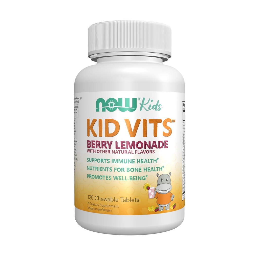 JETZT Kid Vits Multivitamin, Berry Lemonade Flavor, 120 Chewable Tablets