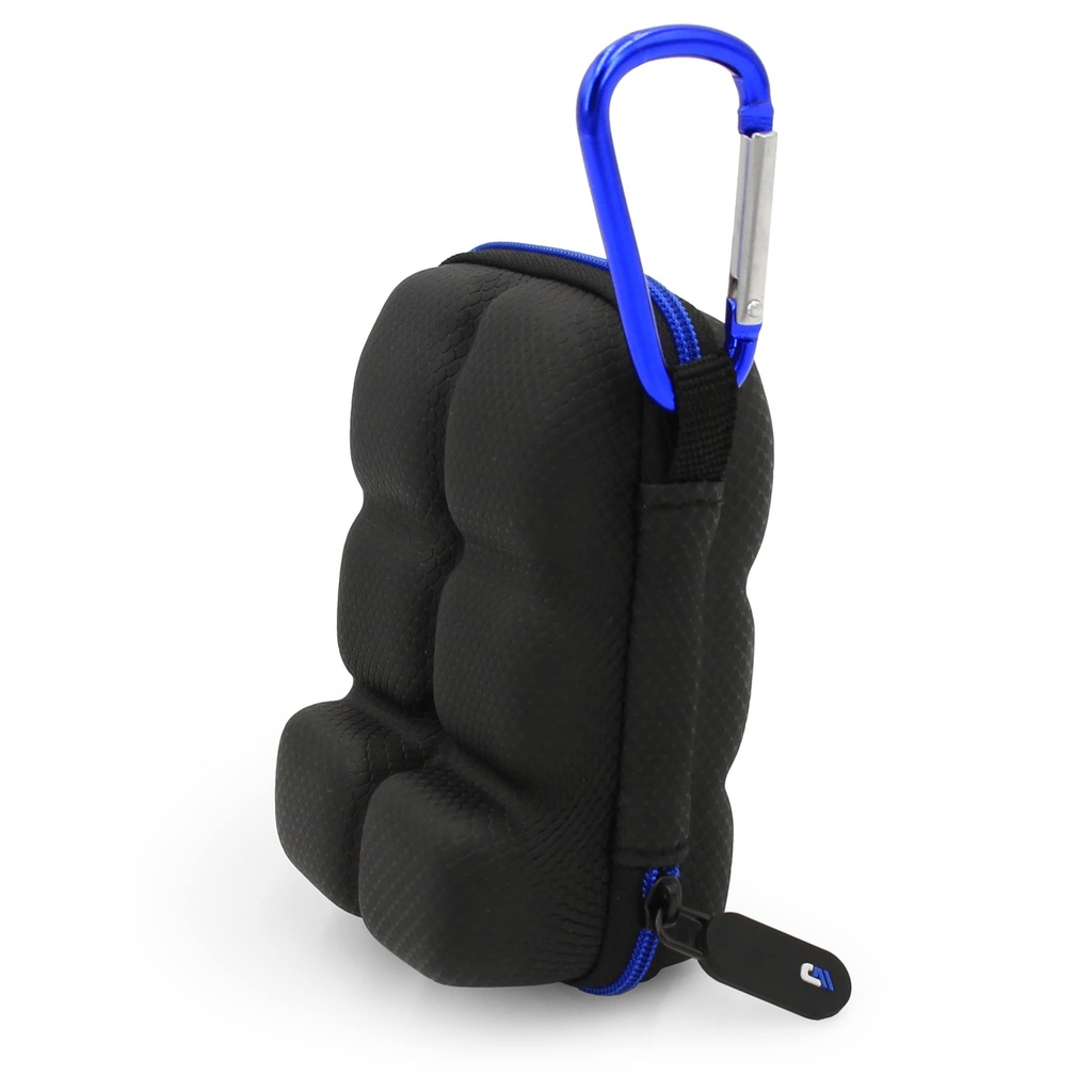 CASEMATIX Porte-inhalateur Asthme Case convient à deux inhalateurs de sauvetage standard avec lanyard et clip sur le carabinier porte-clés, comprend cas d'asthme seulement