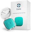 Livia Mestrual Pain Relief Device, Blue-Green – Off-Switch per il periodo Dolore – Portable & Discreet – Batteria ricaricabile fino a 12 ore – Kit completo con Stick-On Pads – Il partner Go-to Travel