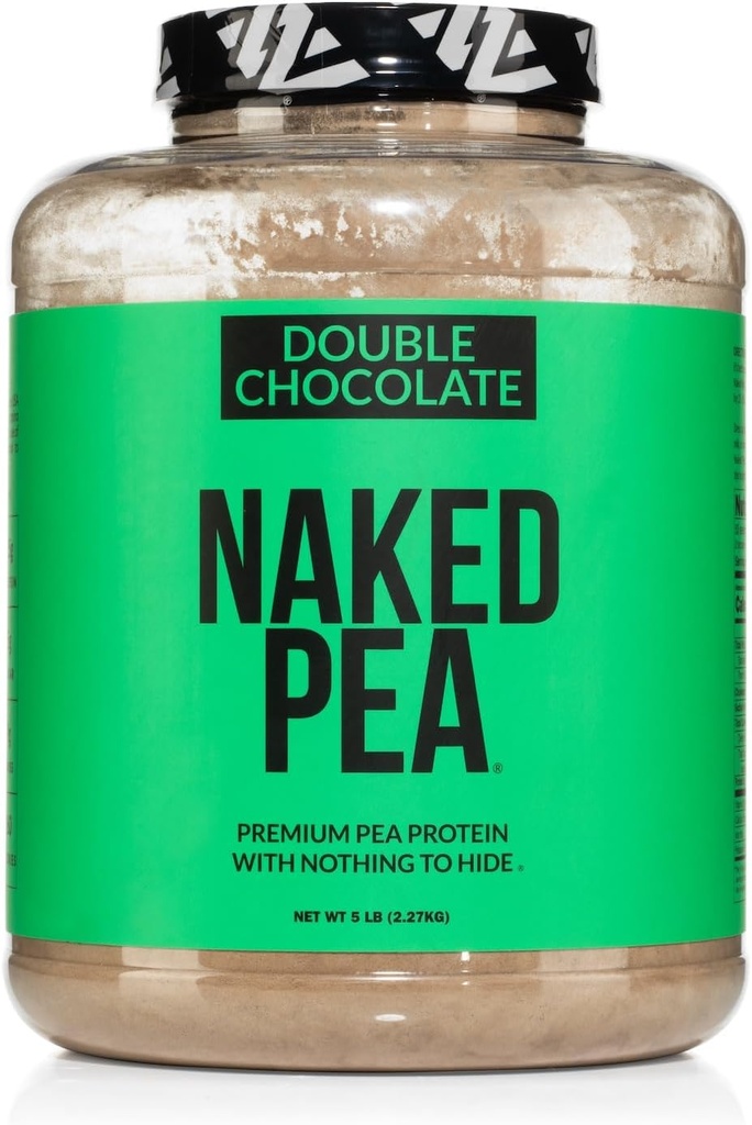 NAKED Pea - Double Chocolate Protein aus US & Canadian Farms, Organic Cocoa, Organic Coconut Sugar - No GMO, No Soy und Gluten Free, Aid Growth and Recovery - 53 Servivings
