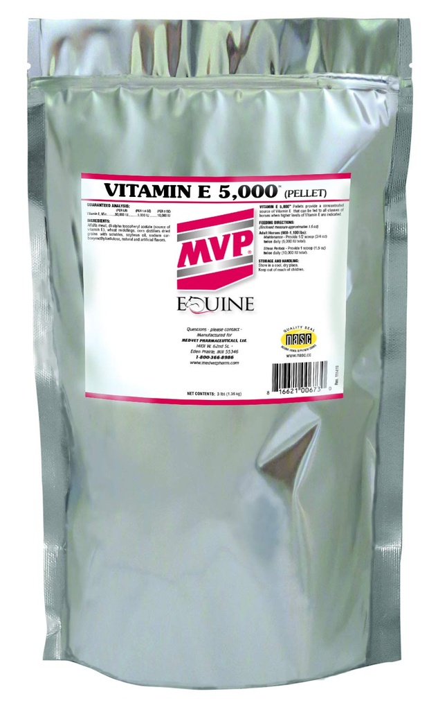 Vitamin E 5.000 (3lb) Pelleted Vitamin E für Pferde...