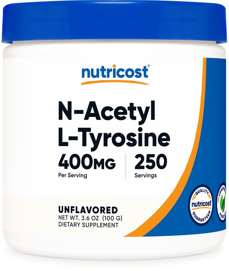 Nutricost Pure N-acétyl L-tyrosine (NALT) Poudre 100 grammes