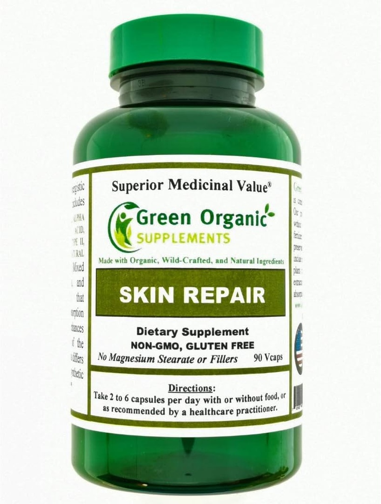 Green Organic Supplements Skin, Psoriasis, Eczema (Pack of 1)