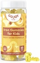 GOJOY NATURALS Iron Gummies per bambini - Zucchero Multivitaminico gratuito con ferro per mangiatori di Picky Età 3-12 - Vitamine complete A C D3 B12 + Supplemento di ferro per bambini