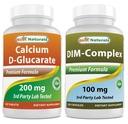 Calcium D-Glucarate 200 mg & DIM Supplemento 100 mg