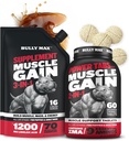 Bully Max 3-in-1 Liquid Dog Muscle Builder e schede di potenza (60 schede) Bundle – Integratore ad alta proteina e Multivitaminici masticabili per la crescita del muscolo, energia e recupero in tutte le razze, cuccioli e cani adulti