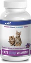 Katzen-Tee Reinigung Treats - Ultra Vitamine für Katzen - Gesunde Mineralien und Vitamine Formel - Kaus - Katze Kalzium - 1 Flasche (90 Bäume)
