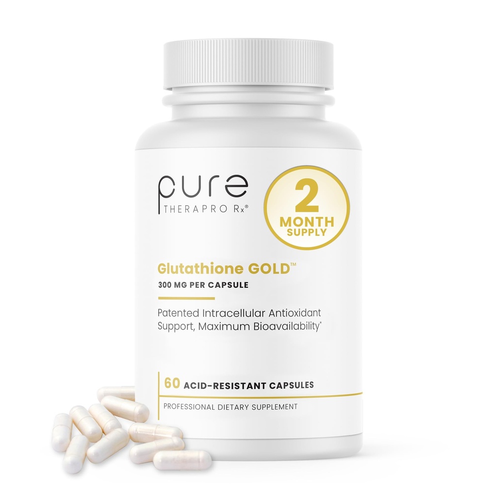 S-Acetyl Glutathione GOLD 300mg PER Capsule - 60 DRcaps "Acid-Resistant" | Extra-Strength | Forma brevettata di Glutathione (Emothion®) | Grado farmaceutico | Free-of Harmful Stearates