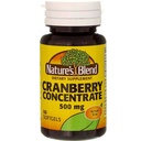 Mélange naturel concentré de canneberges 500 mg 60 gels