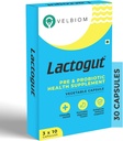 Lactogut Probiotics Supplement for Immunity and Digestive Health, Gut Health Multi Strain and Site-Specific Pre-Probiotic Formula aide dans les Ibs et Ibd - 30 Capsules