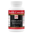 Préoccupations de santé Cordyceps PS – Supplément de soutien pulmonaire et de santé respiratoire – Corps de fruits de champignons pour fonction immunitaire, santé cardiaque, circulation, énergie athlétique, soutien à l'oxygène – 50 capsules