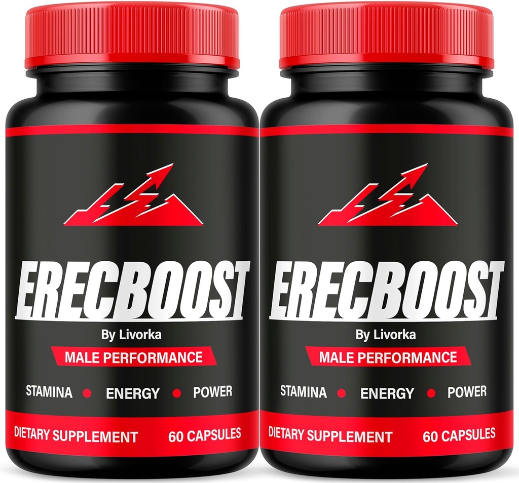 (2 Pack) Erecboost Kapseln für Männer, Erecboost Original, Erecboost für Männer, ErecBooster, Erecboost En Capsulas, ErecaBoost Pillen, Erecboost Pastillas, Erecboost Natural Advanced Formula, 120 Kapseln