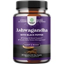 Beste Ashwagandha Root Powder Capsules 1300 mg – Premium Relaxation Sleep Natural Supplement – Calming Energy Rejuvenate 100% Pure Potent Ingredients for Women and Men 30 Servis per Container