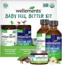 Wellements Organic Baby Feel Better Kit pour 4 mois + de la journée et de la nuit Sirops avec la poitrine et le pied Rub.