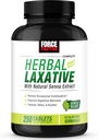 FORCE FACTOR Kräuter-Laxative für Konsument Relief für Erwachsene, Verdauungsergänzung mit Senna gemacht, um zu reinigen, Detox, und beruhigen, Laxatives für Konsum für Frauen und Männer, 250 Tabletten