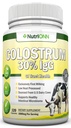 Colostrum - 1000mg - 120 Capsule - 30% IgG - Dairy non OGM - First Milking Bovine Colostrum - Low Heat Processed - Grande per GI Tract Health - Supporto Immune - Salute Bone e Muscolare