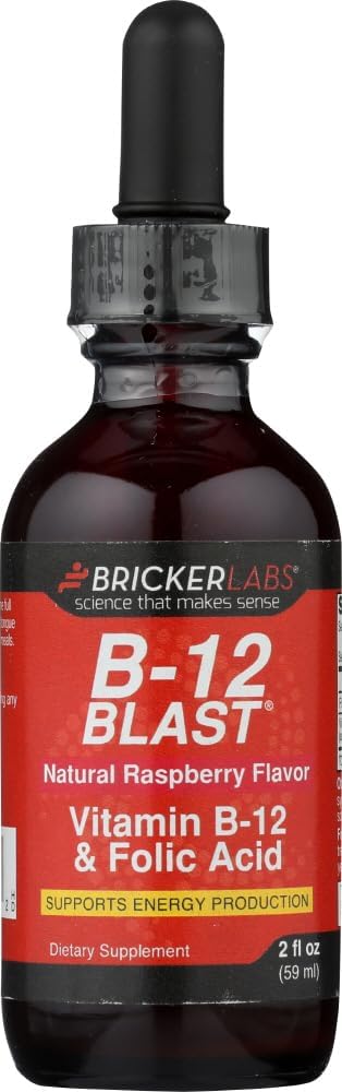 StarSun Depot Bricker Labs B-12 Blast, lampone - 2 Oz (Pack di 1) Immagine Può Vary