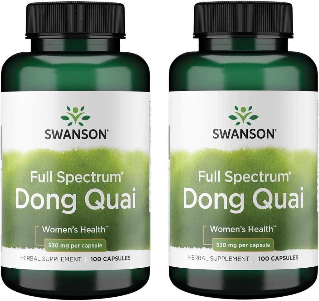 Swanson Dong Quai 530 Milligramme 100 Kapseln (2 Packung)
