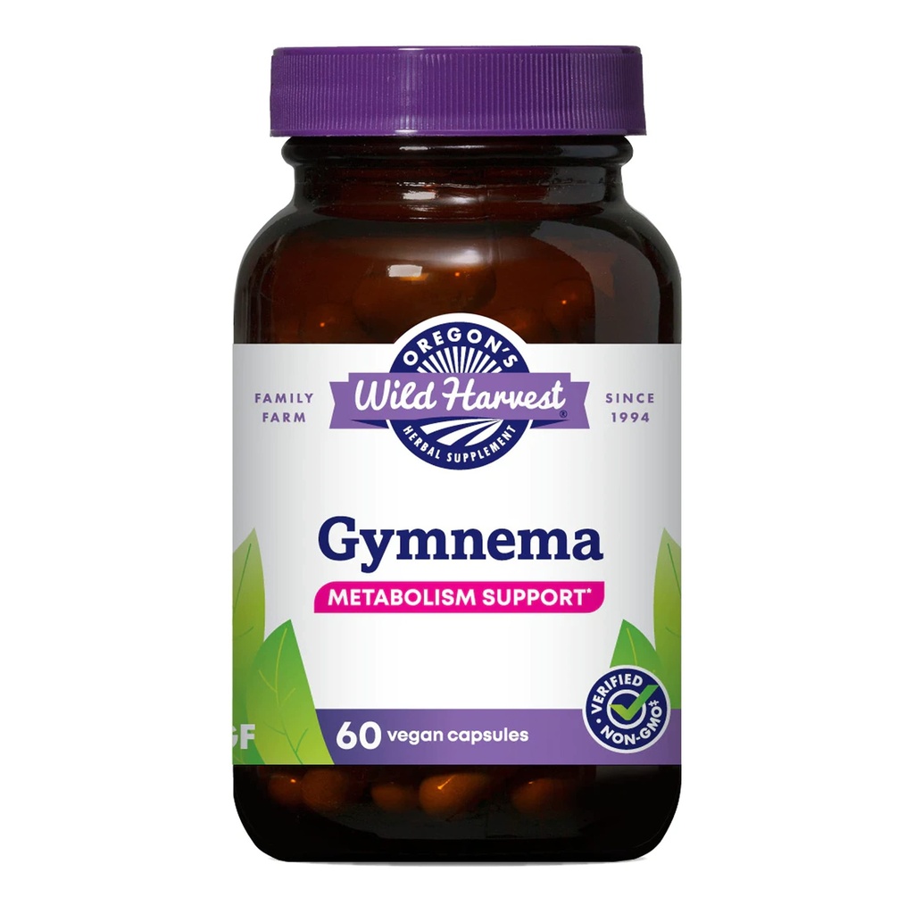 La récolte sauvage de l'Oregon Gymnema Herbal Supplément Capsules végétaliennes, 60 comte