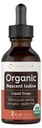 Carlyle Bio Nascent Iodine Flüssigkeitstropfen | 2 fl oz | Vegan Ergänzung | Non-GMO, Glutenfrei