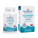 Nordic Naturals Ultimate Omega Minis, Erdbeergeschmack - 60 Minis Soft Gels - 1120 mg Omega-3 - High-Potency Fish Oil Supplement - EPA & DHA - fördert Gehirn & Herzgesundheit - 30 Portionen
