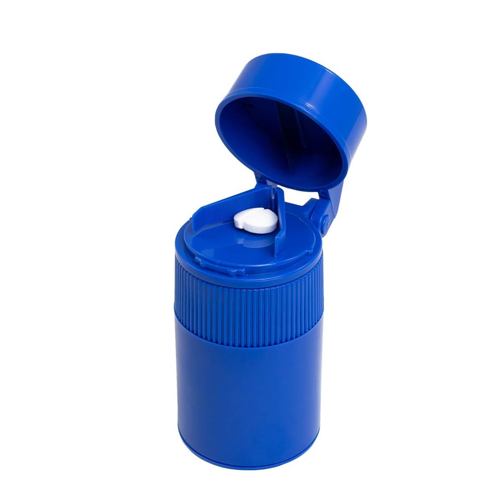 EZY DOSE Pull Crusher et Cutter pour chiens et animaux de compagnie, usage quotidien, coupes et croûtes en toute sécurité Pills, vitamines et comprimés, coupe précise et facile, idéal pour cacher les médicaments dans les traitements, bleu, sans BPA